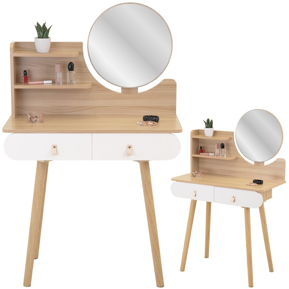 Toaletka z lustrem SCANDI kosmetyczna skandynawska