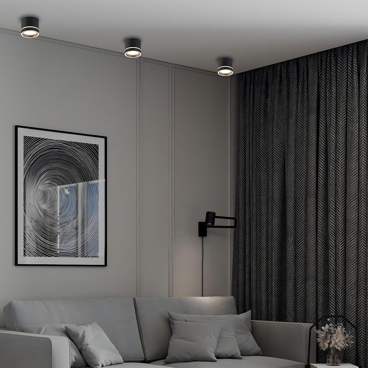 Lampa sufitowa Light Prestige Kendal czarny 1 x GX53 1 szt.