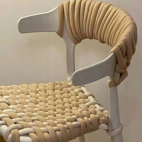 Włóczka do szydełkowania wyplatania gruba na koc Tube 20 mm czarna #18