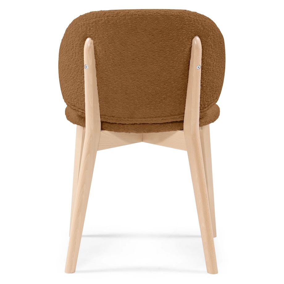 Krzesło SELMA -II miedziane/buk/boucle 79x48x48 cm