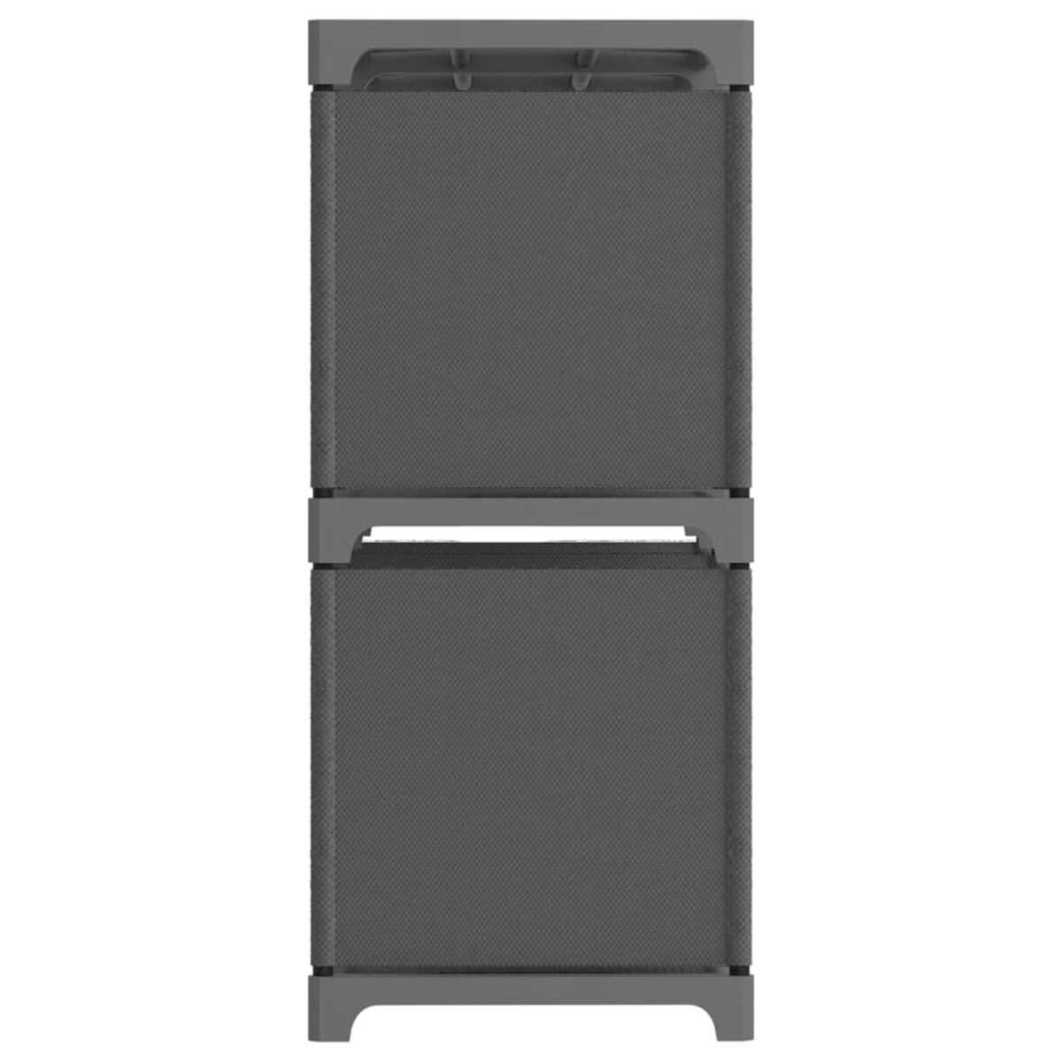 vidaXL Regał z 6 przegrodami, szary, 103 x 30 x 72,5 cm, tkanina