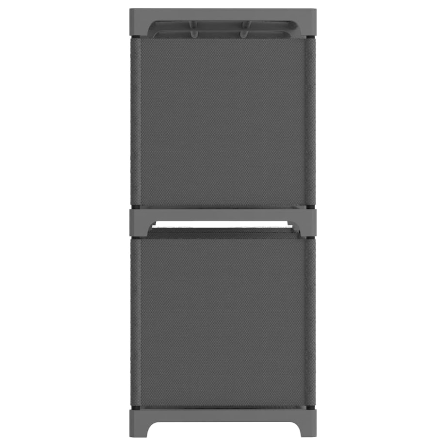 vidaXL Regał z 6 przegrodami, szary, 103 x 30 x 72,5 cm, tkanina