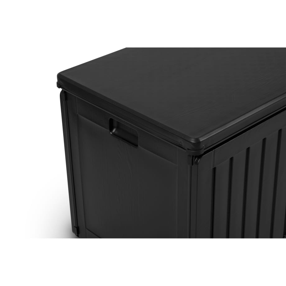 Skrzynia ogrodowa balkonowa 109x51,5x55 cm 270 litrów czarna Plonos