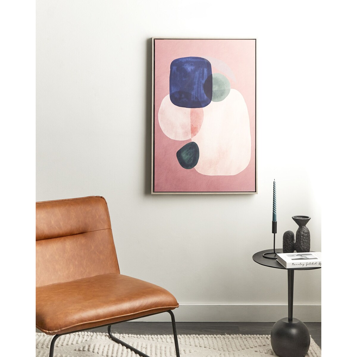 Obraz na płótnie ADELFIA Motyw abstrakcyjny 63 x 99 cm Kolorowy