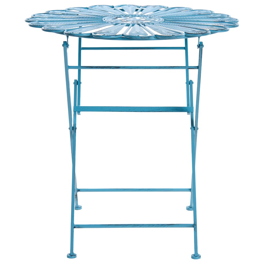 Stolik bistro PAVIA 71 cm 71 cm Metal Niebieski