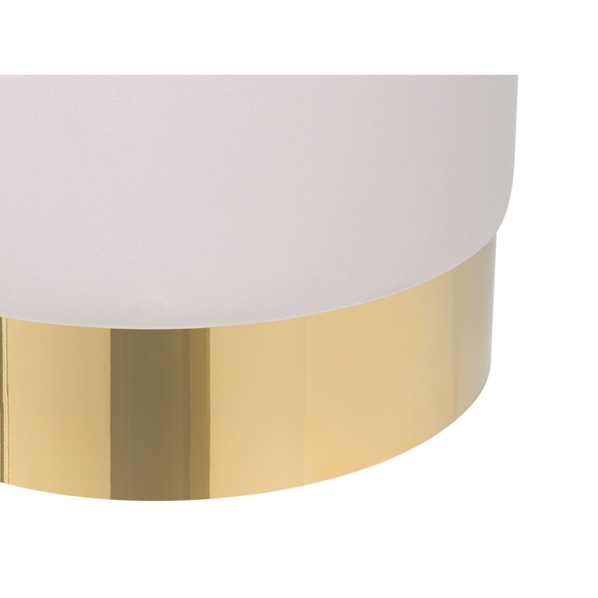 Puf welurowy ⌀ 39 cm różowy SOPHIA