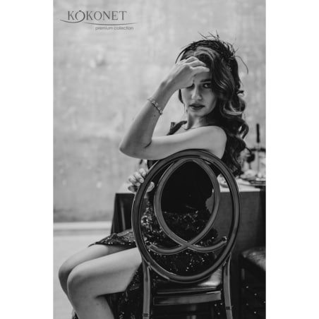 Długie lekkie kolczyki listki z bransoletką na ślub prezent panieński