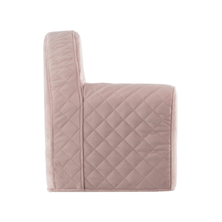 Fotelik Mati, zgaszony róż, 52 x 34 x 41,5 cm, Posh Velvet