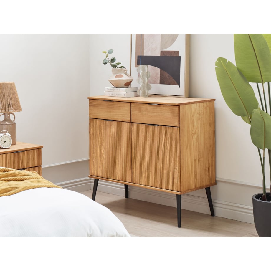 Szafka dwudrzwiowa jasne drewno TIMMINS