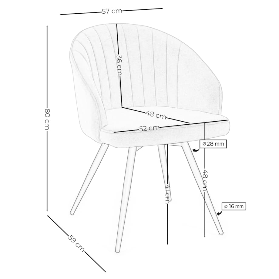 Krzesło tapicerowane obrotowe welurowe do salonu MODENA czarne