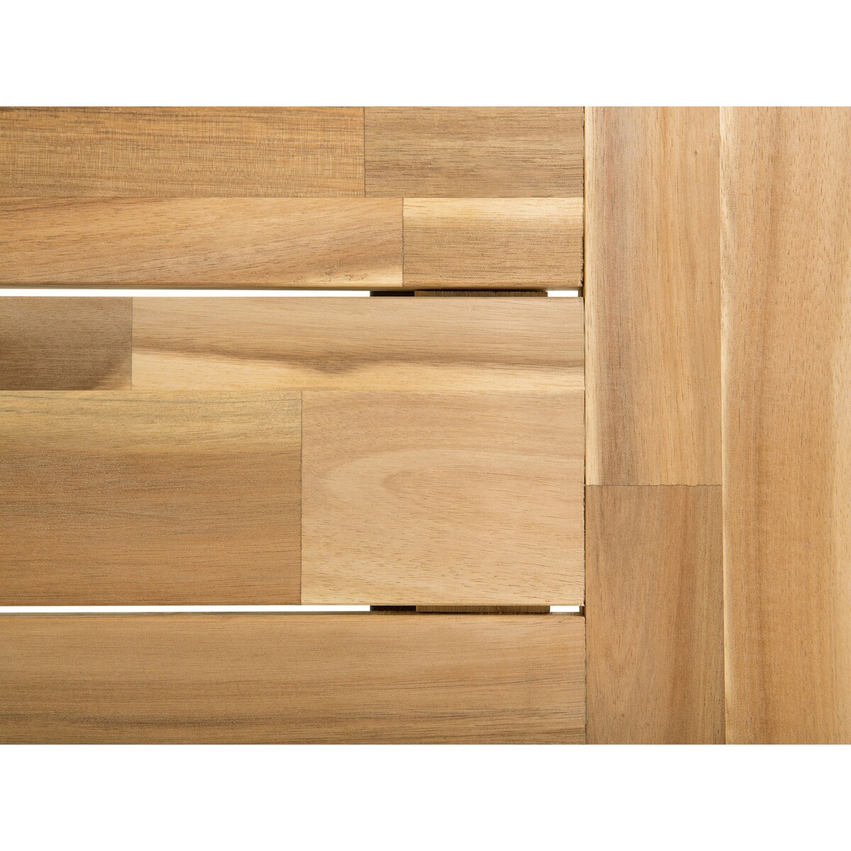 Stół do jadalni akacjowy 170 x 80 cm biały SCANIA