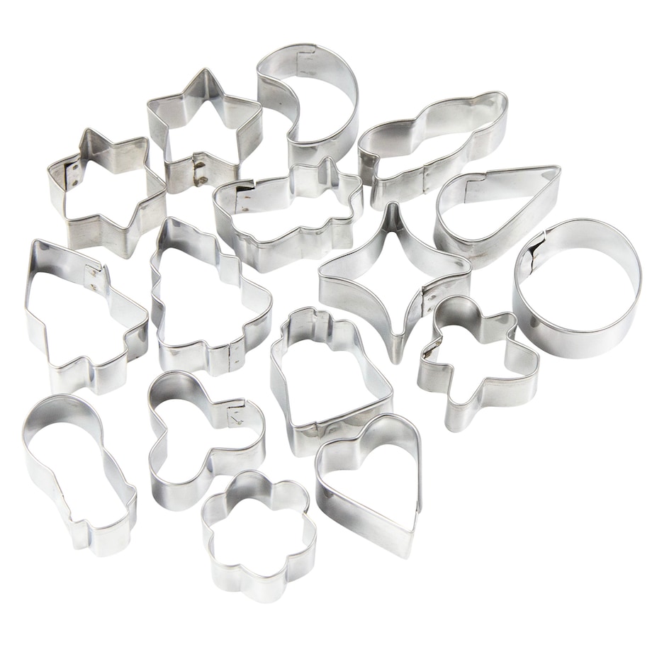 Foremki Do Pierników Wykrawacze Do Ciastek Metalowe 16 Sztuk