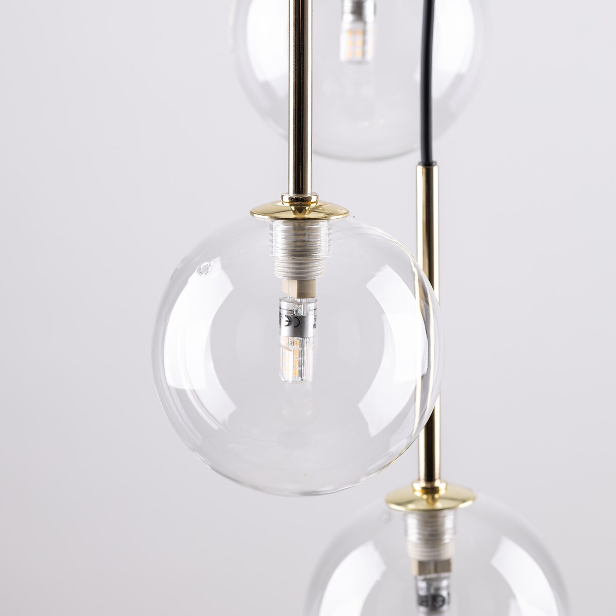 Lampa wisząca TK Lighting NILOS BLACK/GOLD 5362 7xG9 czarno-złota do salonu i jadalni