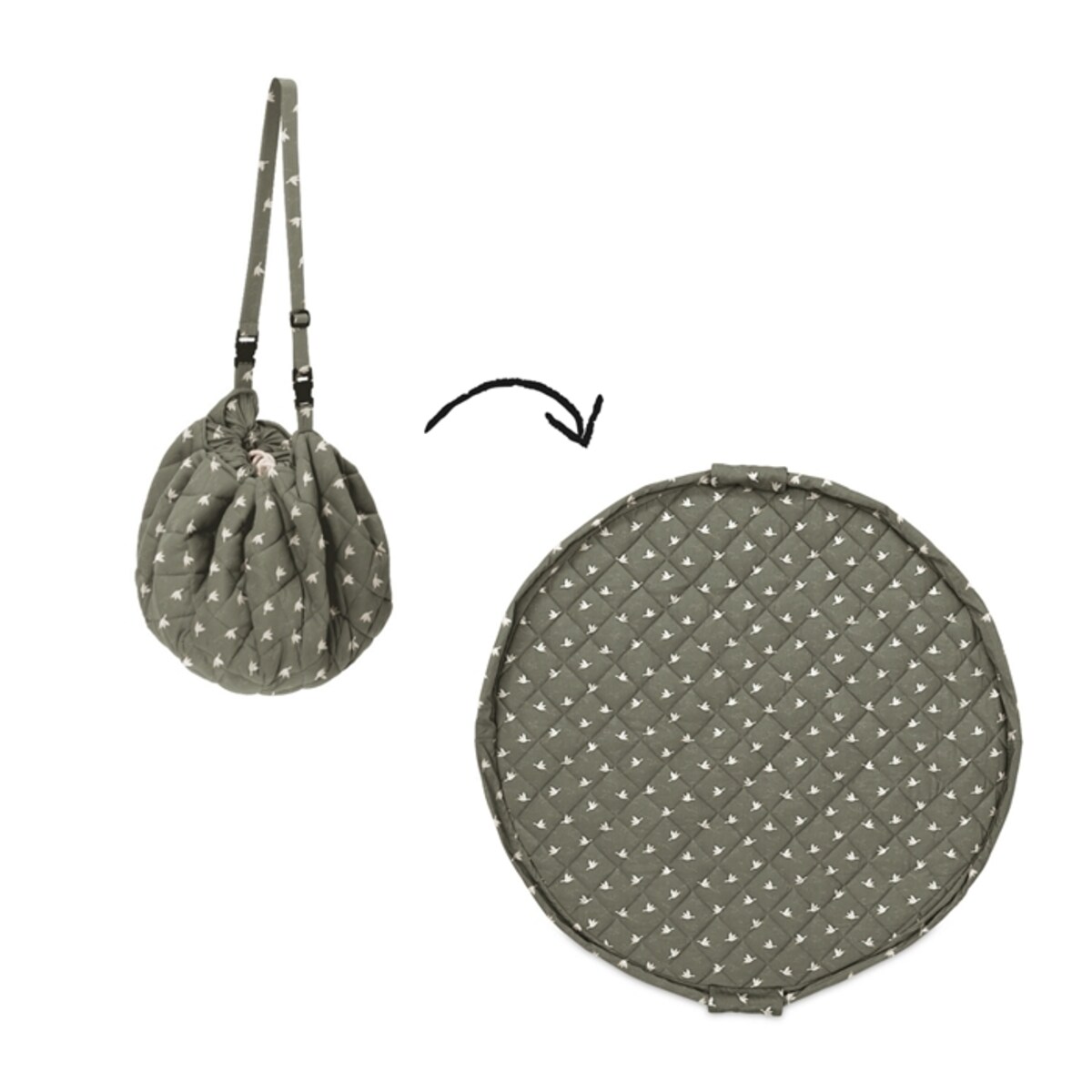 Play&Go Mata i Worek na Zabawki i Akcesoria Soft Organic Birds