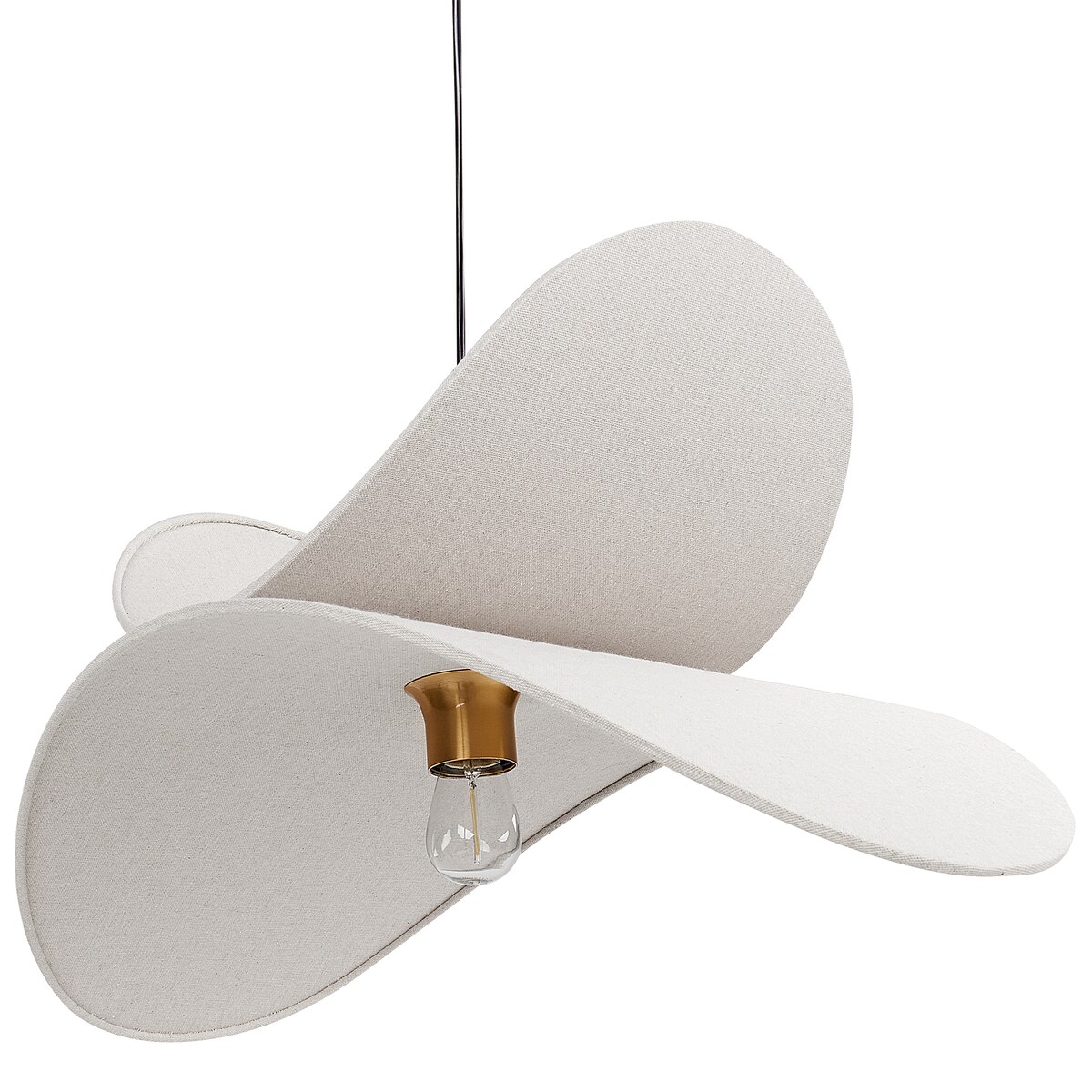 Lampa wisząca MASCOTA Len Jasnoszary