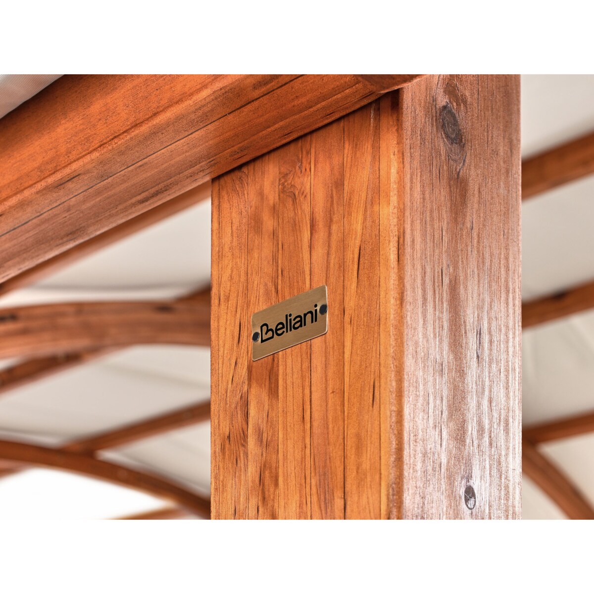 Pawilon ogrodowy 303 x 300 cm złamana biel SCOPELLO