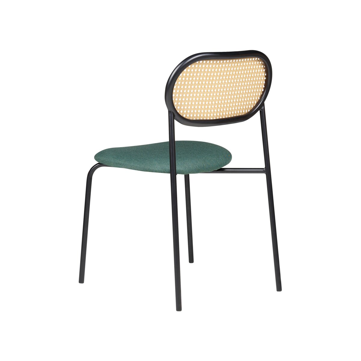 Zestaw 2 krzeseł do jadalni metalowy czarny ADAVER