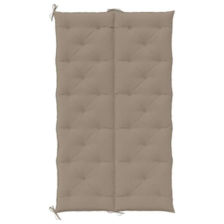 vidaXL Poduszka na ławkę ogrodową, taupe, 180x(50+50)x7 cm