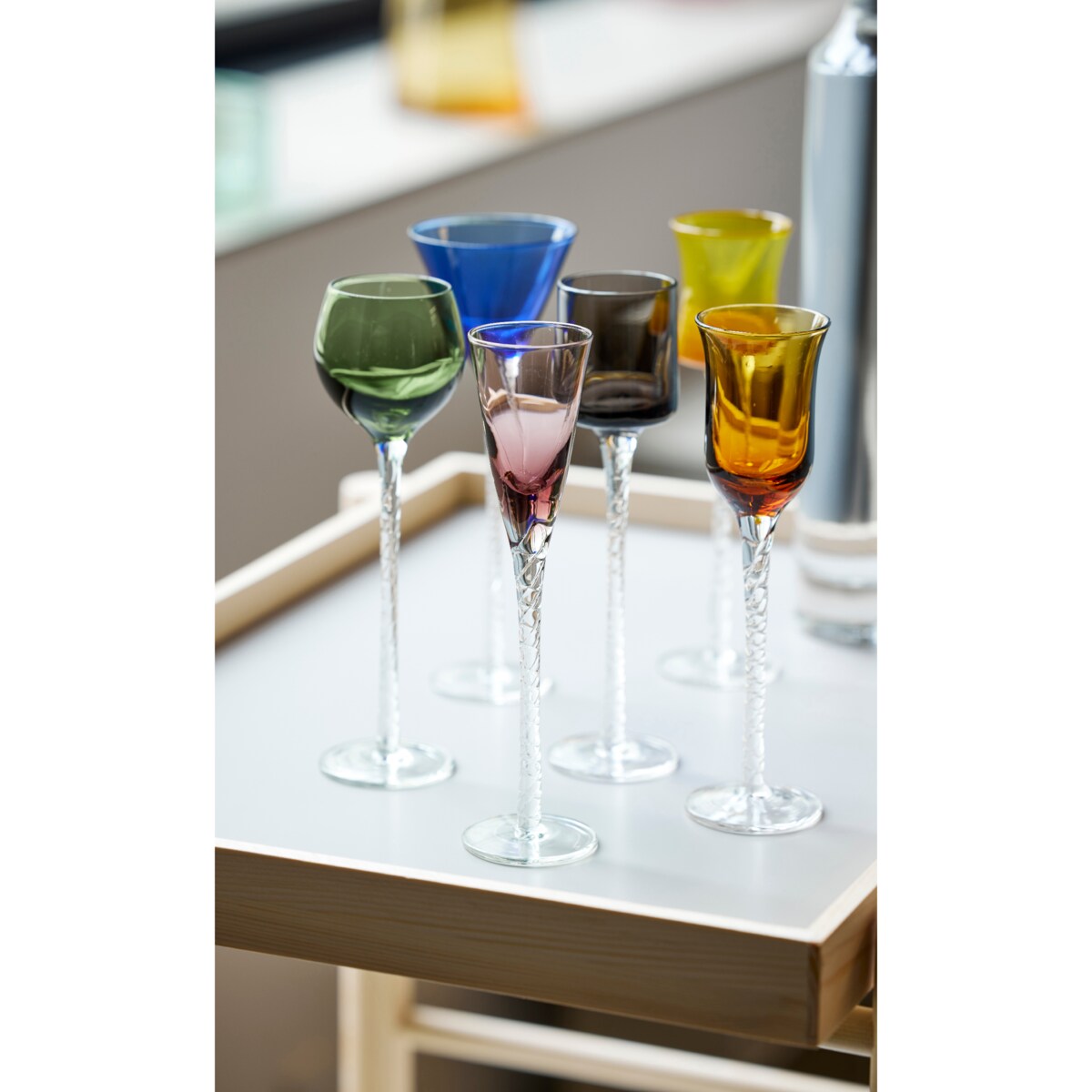 Kieliszki do wódki Aquavit London 6 sztuk mix 27582