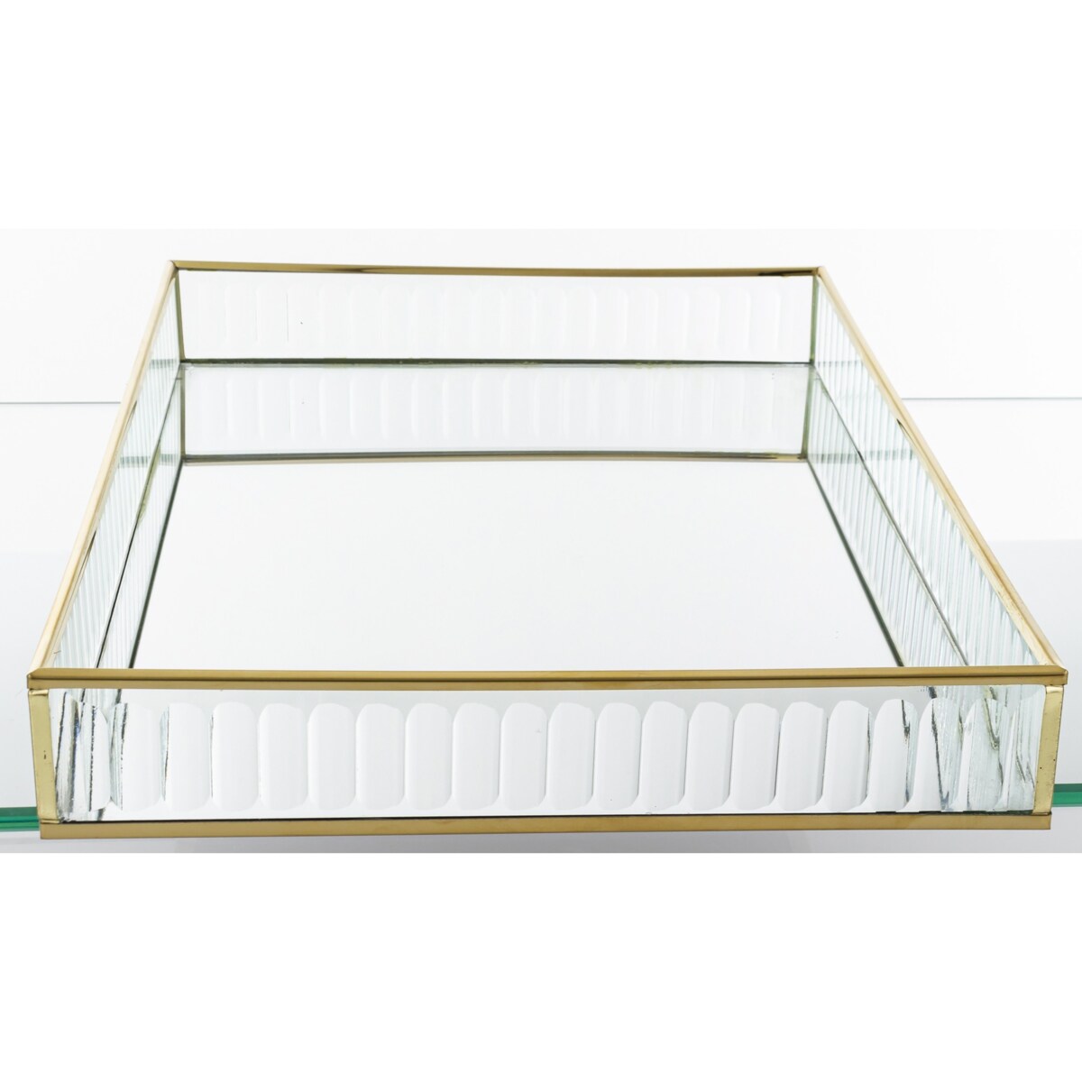 Taca dekoracyjna szklana 35 x25x4,5 cm VETRU prostokątna