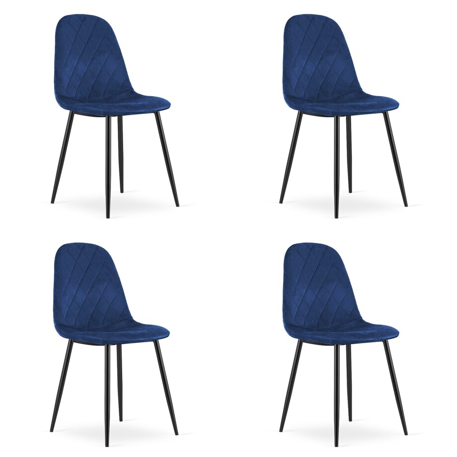 Krzesło Do Jadalni Kuchni Salonu Asti - Granat Aksamit X 4