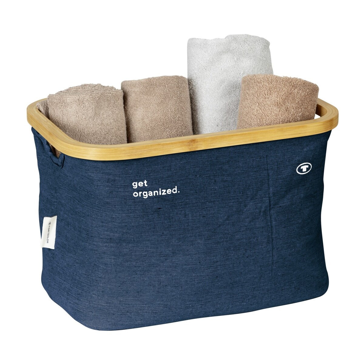 Kosz składany 2 szt. 26x38x26 cm COMPLESS granatowy