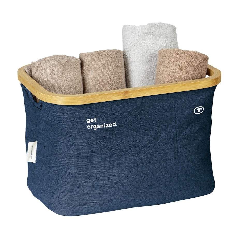 Kosz składany 2 szt. 26x38x26 cm COMPLESS granatowy