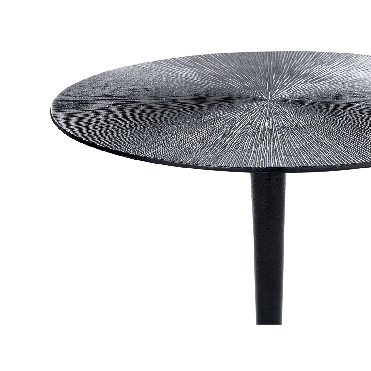 Stolik pomocniczy metalowy czarny EUCLA