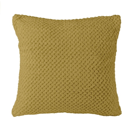 Poszewka żakardowa 40x40 kolor oliwka