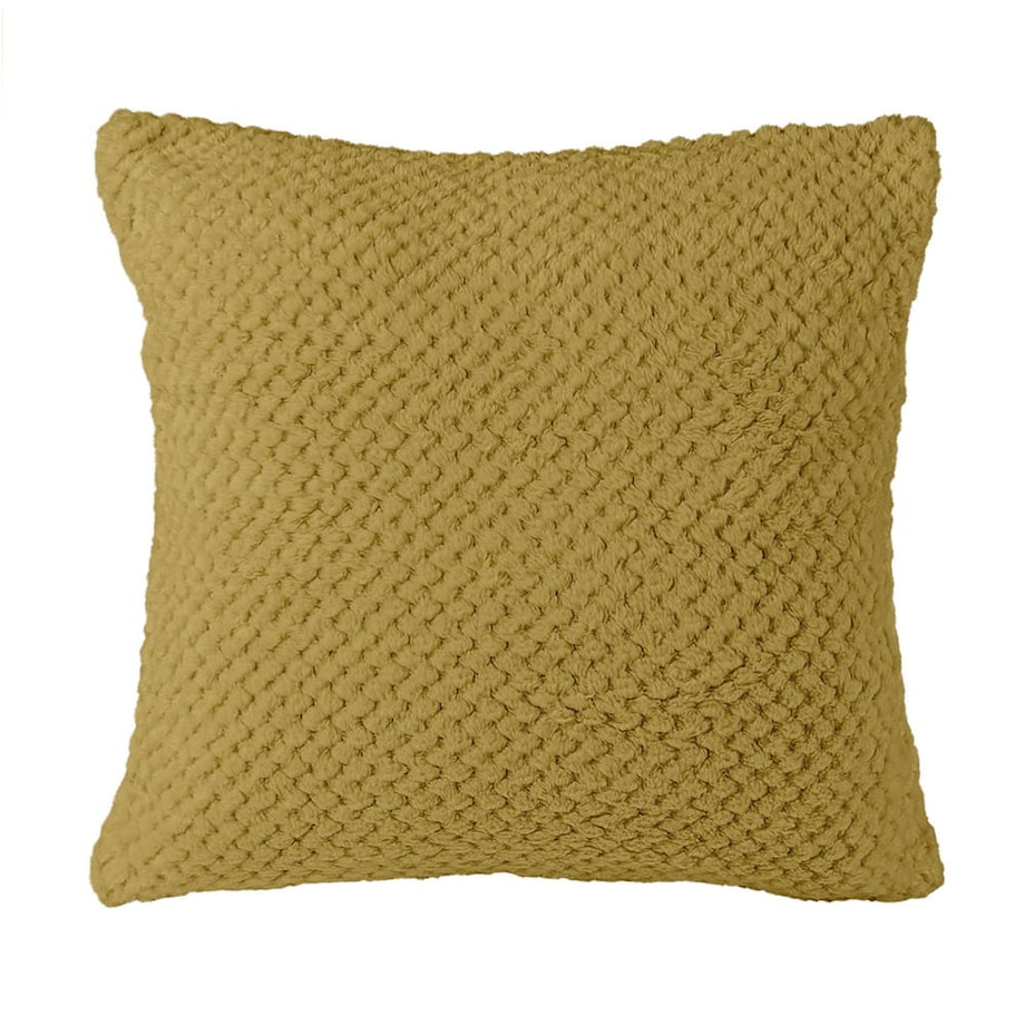 Poszewka żakardowa 40x40 kolor oliwka