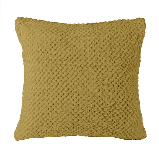 Poszewka żakardowa 40x40 kolor oliwka