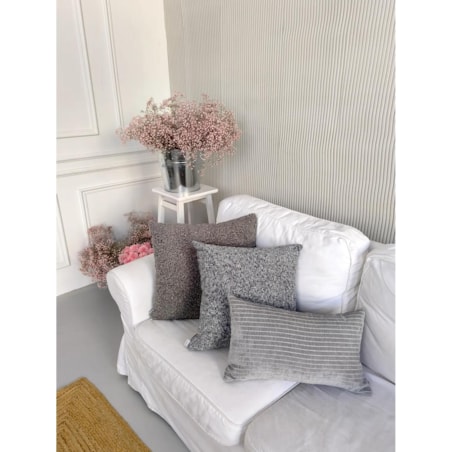 Szara poduszka dekoracyjna w prążki 30x50 Lines