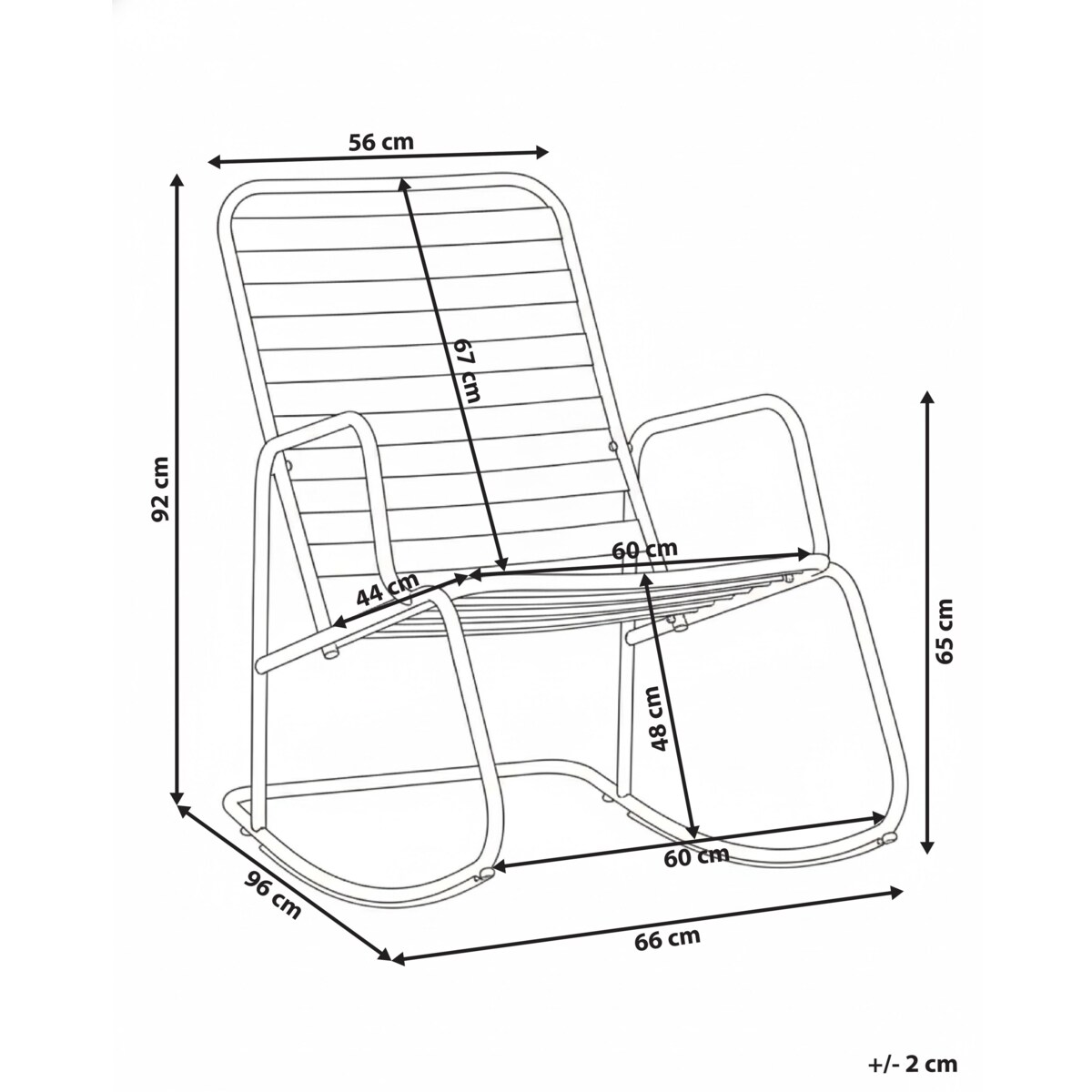 Fotel bujany ogrodowy TURI Metal Błękitny