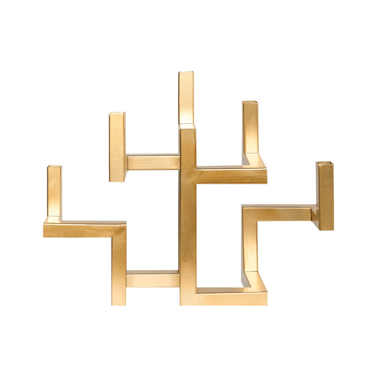 Świecznik RAPOSO Metal 30 cm Złoty