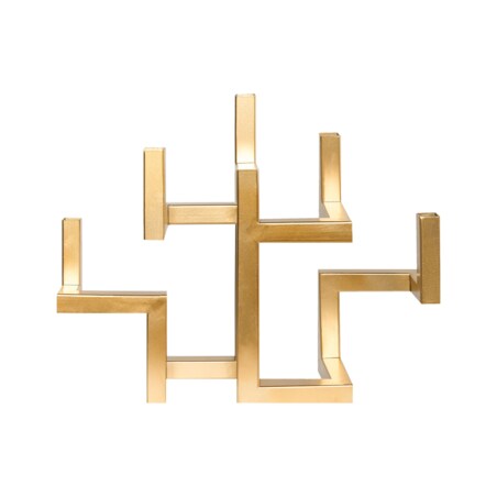 Świecznik RAPOSO Metal 30 cm Złoty