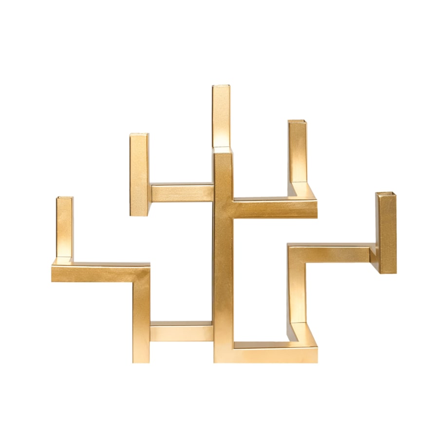 Świecznik RAPOSO Metal 30 cm Złoty