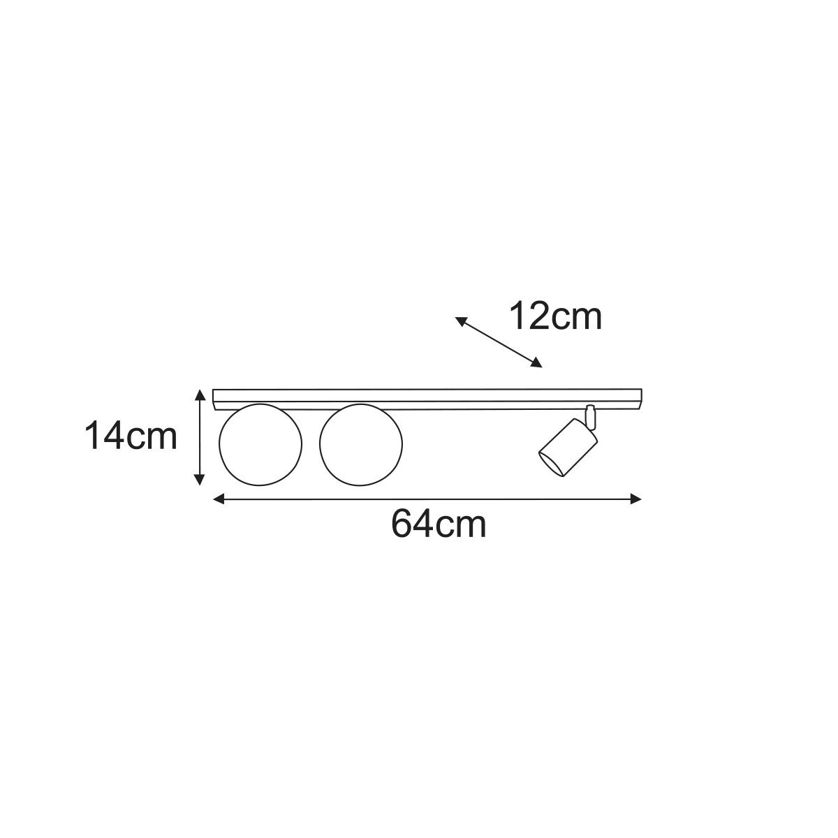 Lampa sufitowa K-6030 z serii NANO