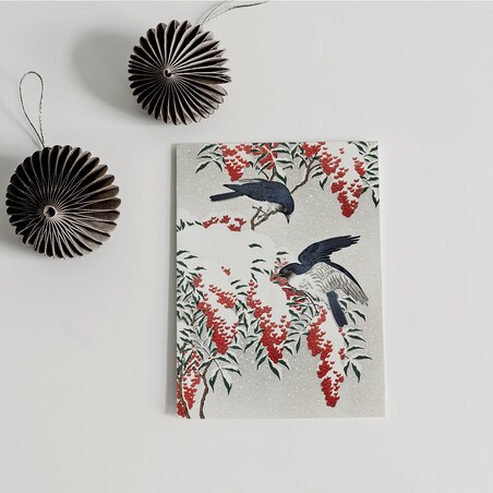 Plakat Muchołówki Zimą 21x30cm