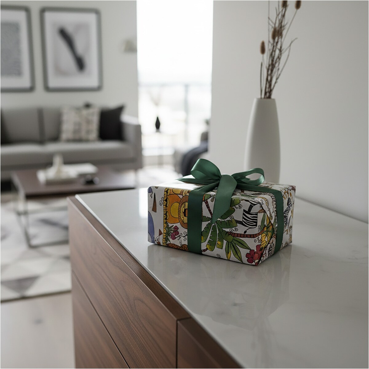 Papier do pakowania prezentów 20 METRÓW MEGAROLKA Urodzinowy Do Paczek Ozdobny