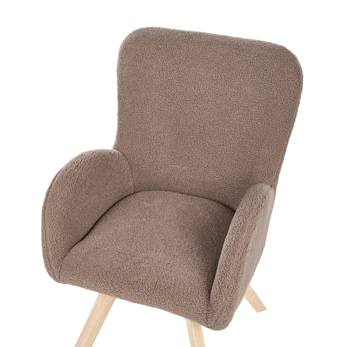 Fotel BJARN Boucle Brązowy