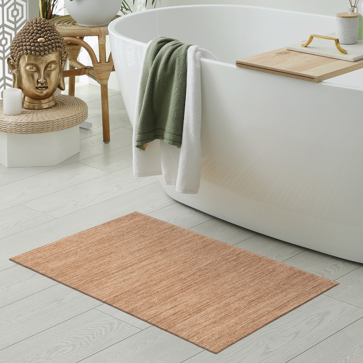 Chodnik antypoślizgowy Siena 55x85 cm e-floor brązowy, karmelowy