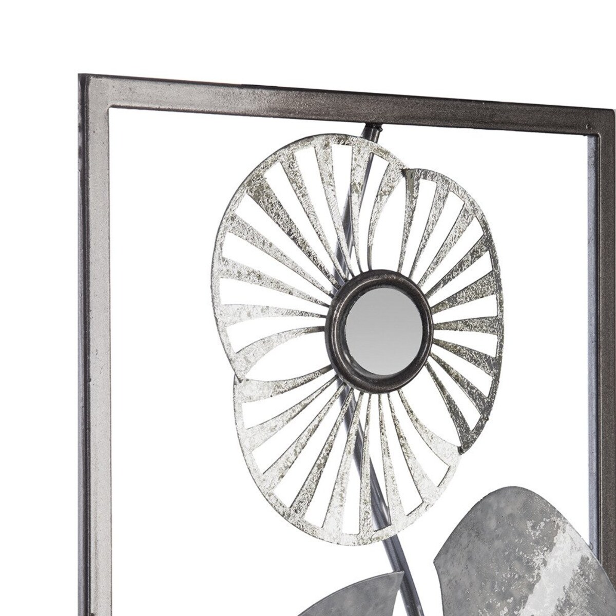 Obraz z metalu z motywem kwiatów, nowoczesna ozdoba ścienna wykonana techniką metaloplastyki