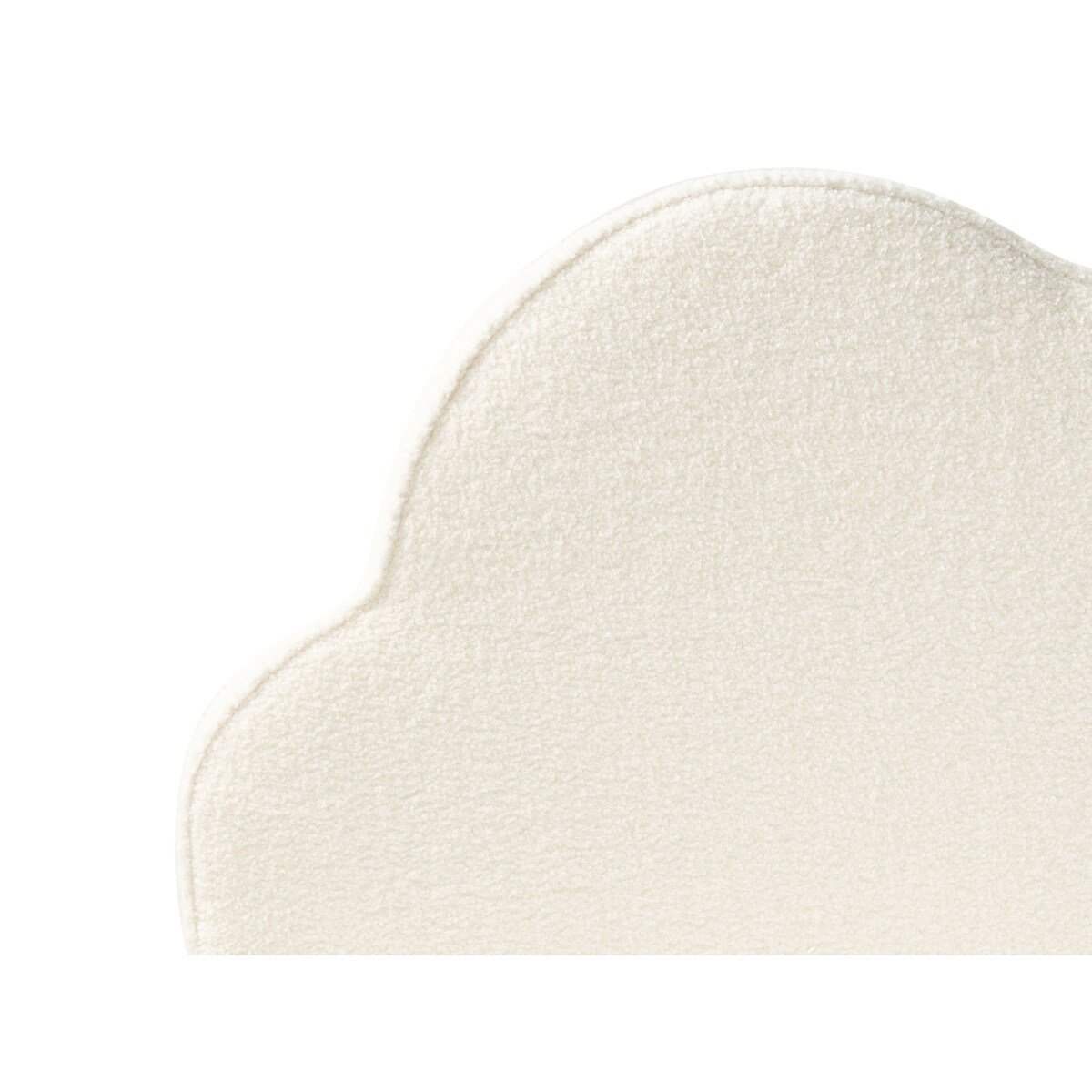 Łóżko dziecięce Chmurka Boucle BELLEVUE 90 x 200 cm Złamana biel