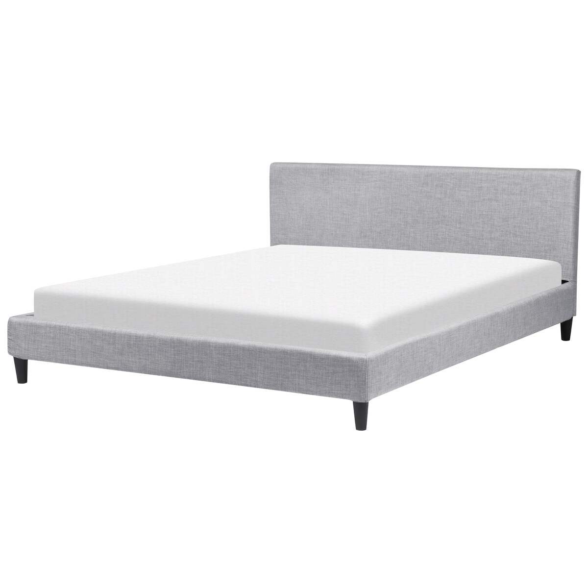 Łóżko LED FITOU 180 x 200 cm Jasnoszary
