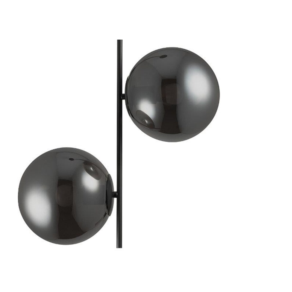 Zwisowa lampa do salonu Venus ST-5025-2 SMOKE Step balls przydymiona czarna