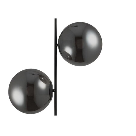 Zwisowa lampa do salonu Venus ST-5025-2 SMOKE Step balls przydymiona czarna