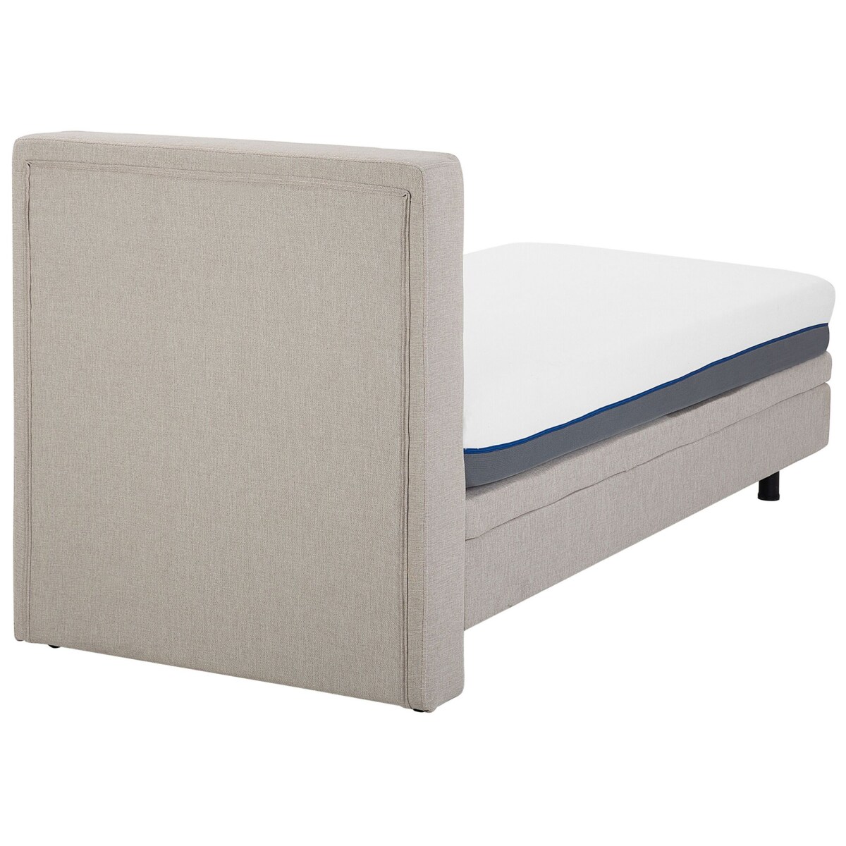 Łóżko regulowane tapicerowane 90 x 200 cm beżowe DUKE