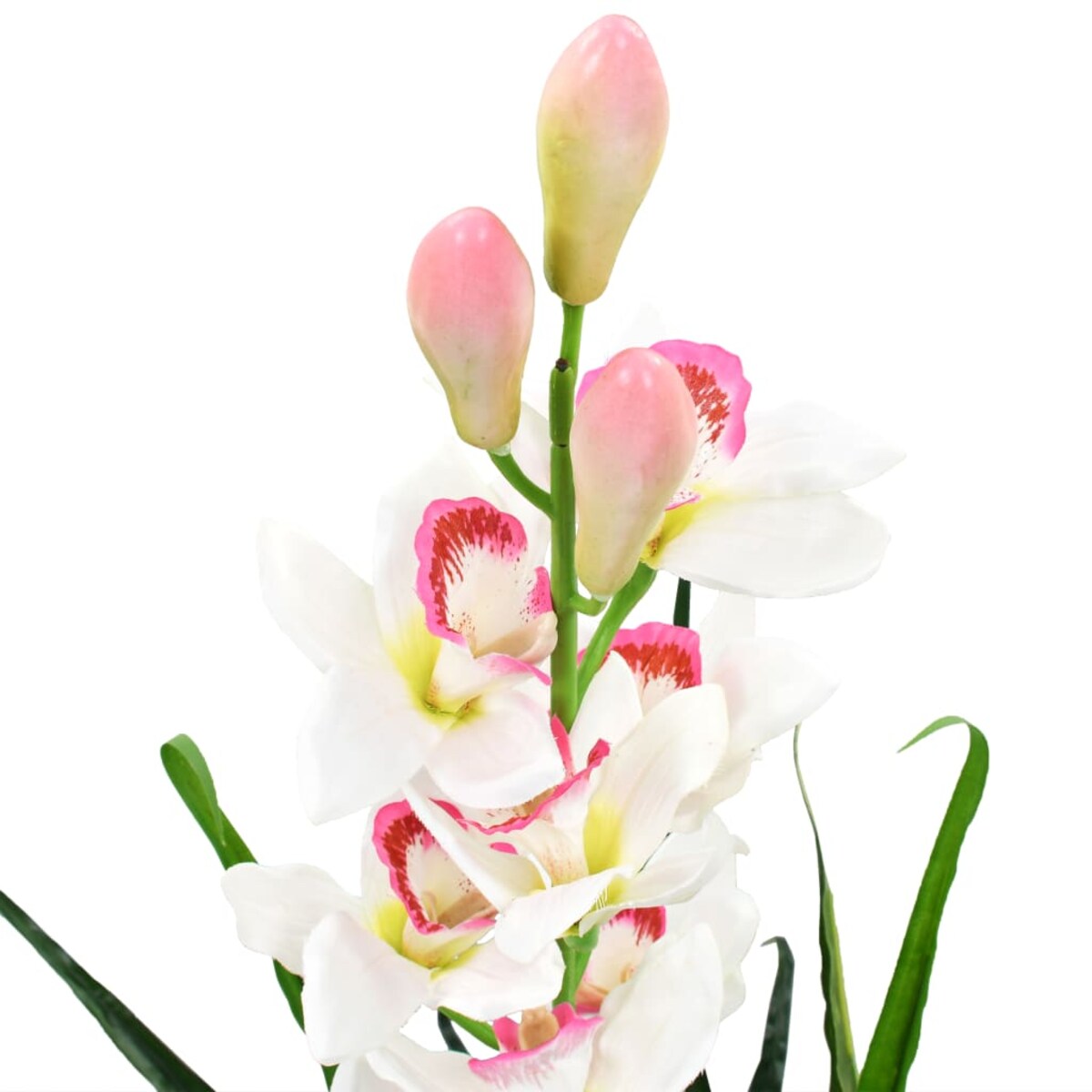 vidaXL Sztuczny storczyk cymbidium z doniczką, 100 cm, zielony