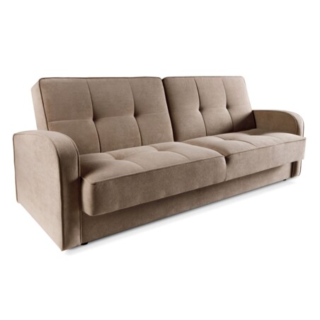 Wygodna wersalka do spania ARIS beżowo-szara