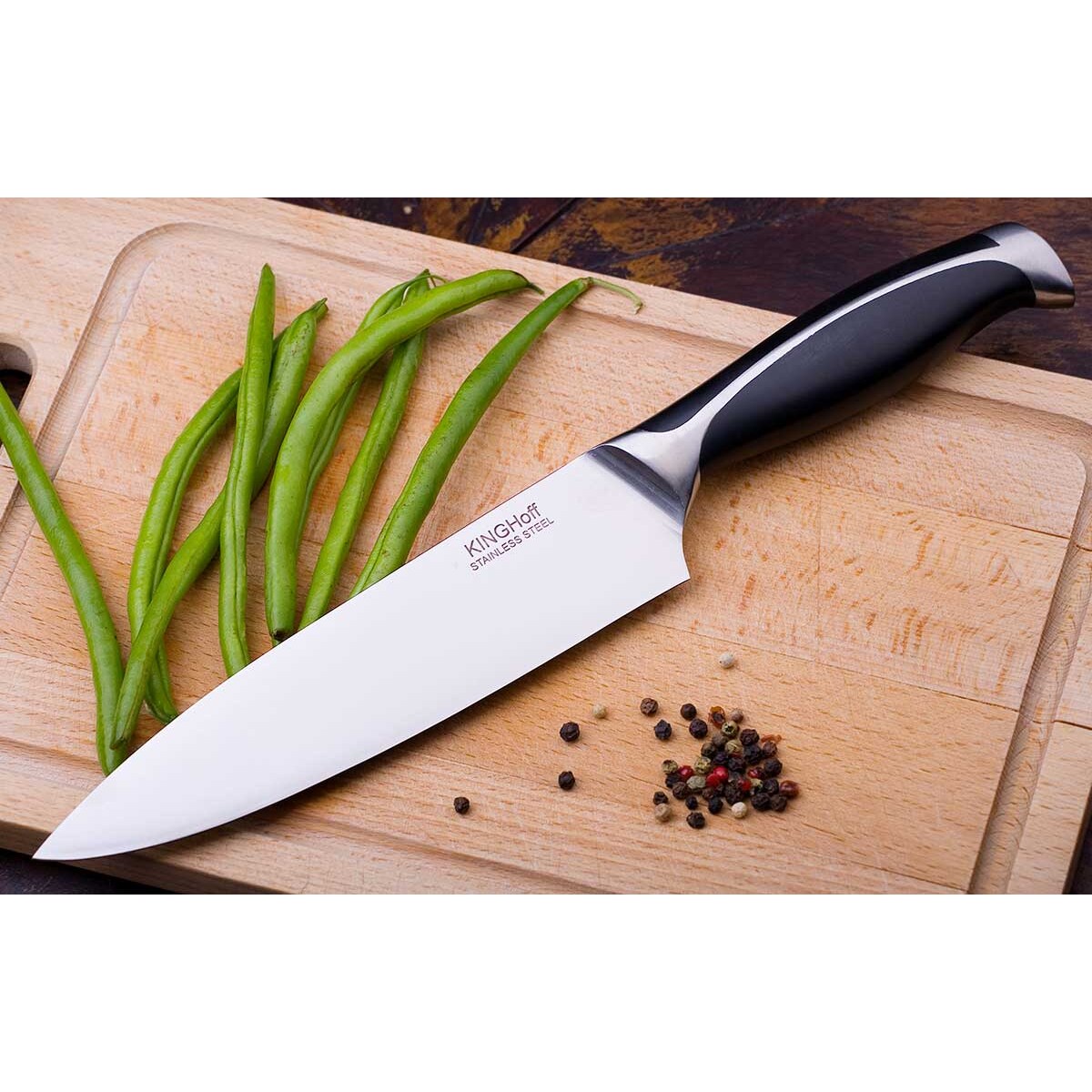 Nóż stalowy szefa kuchni 22cm kuchenny pojedyńczy KINGHOFF